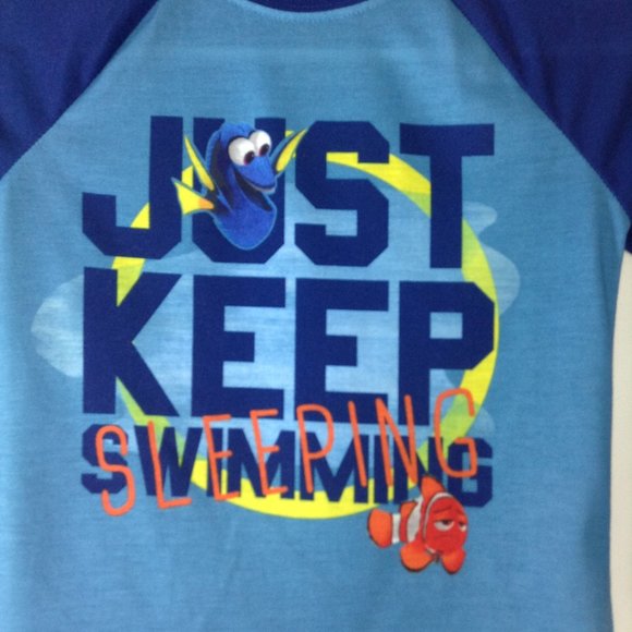 Disney baseball Tee Just Keep Swimming DORA Size 4 - Picture 2 of 5